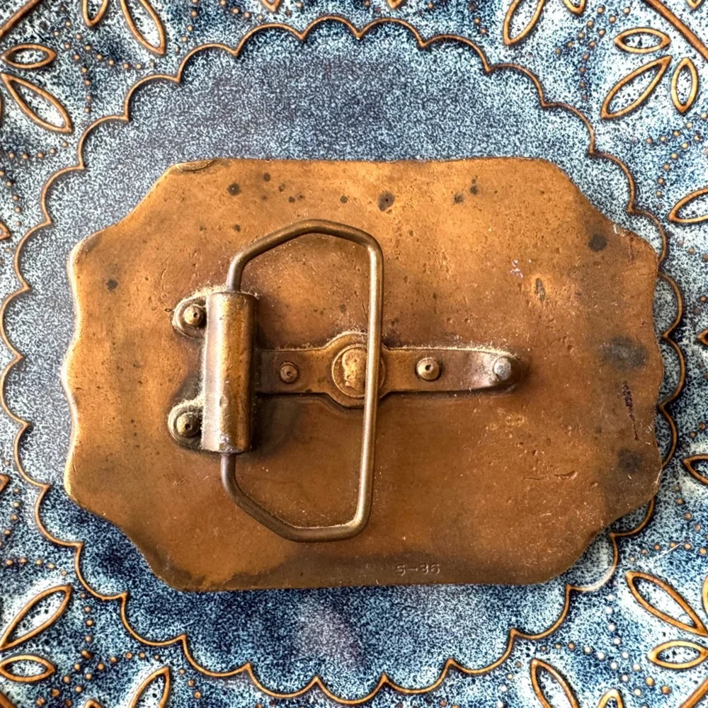Vintage Brass America’s Hero’s Boston Fire Department Belt Buckle